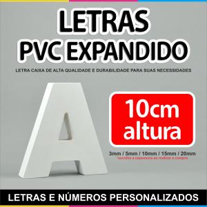 Letra de PVC Expandido - 10cm